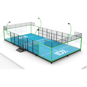 LDK Portable Panoramic Padel Court With Steel Foundation Mobile Padel Court Cost