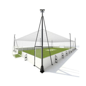 Aluminum Alloy Portable Soccer Cage With Composite Board Fence System