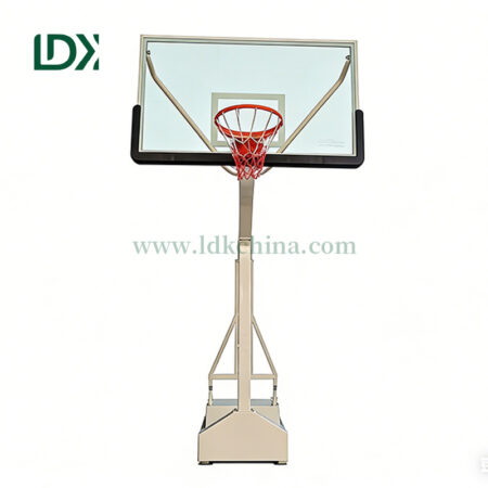 Electric Hydraulic Foldable Basketball Goal For Indoor Sports Arena